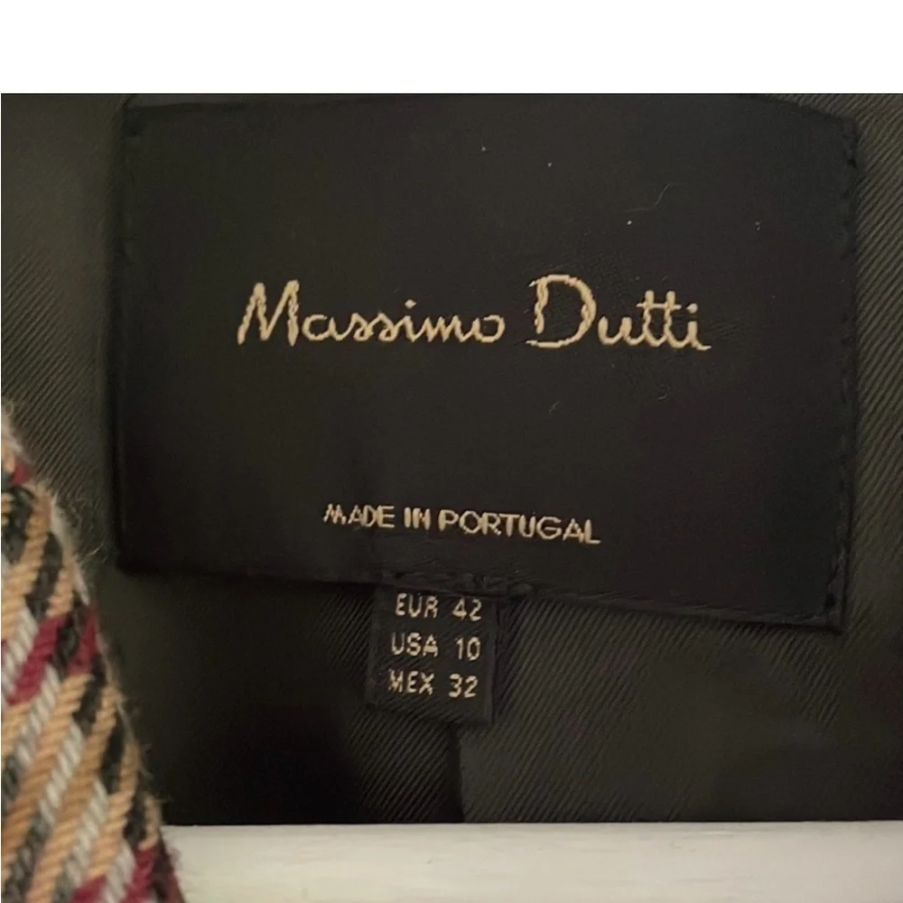 Massimo Dutti Blazer with Multicolor Houndstooth Detail - Picture 3 of 5
